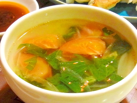 セロリの葉とトマトの中華スープ レシピ 作り方 By メリッコ 楽天レシピ セロリの葉とトマトの中華スープ レシピ 作り方 By メリッコ 楽天レシピ